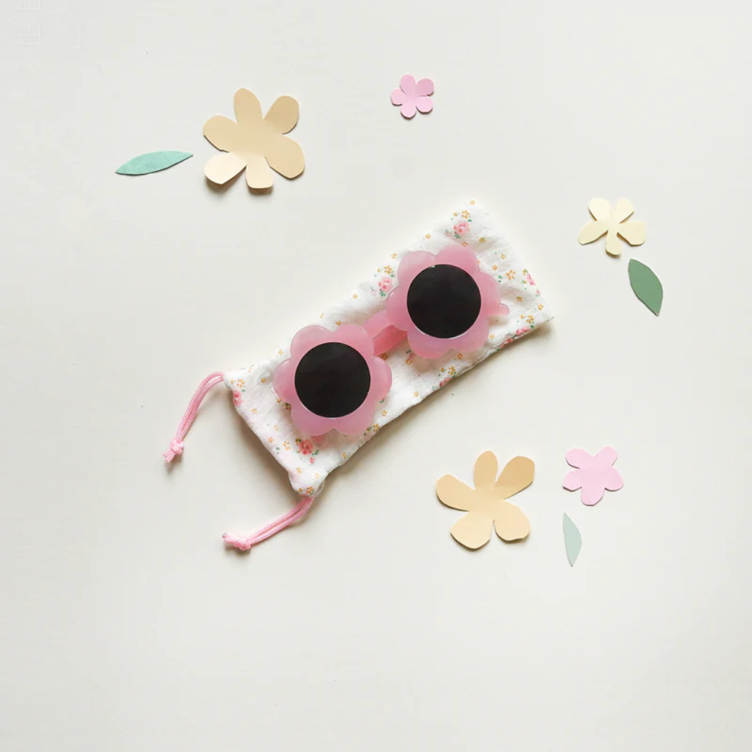 Spotty Flower Sunglasses Pink
