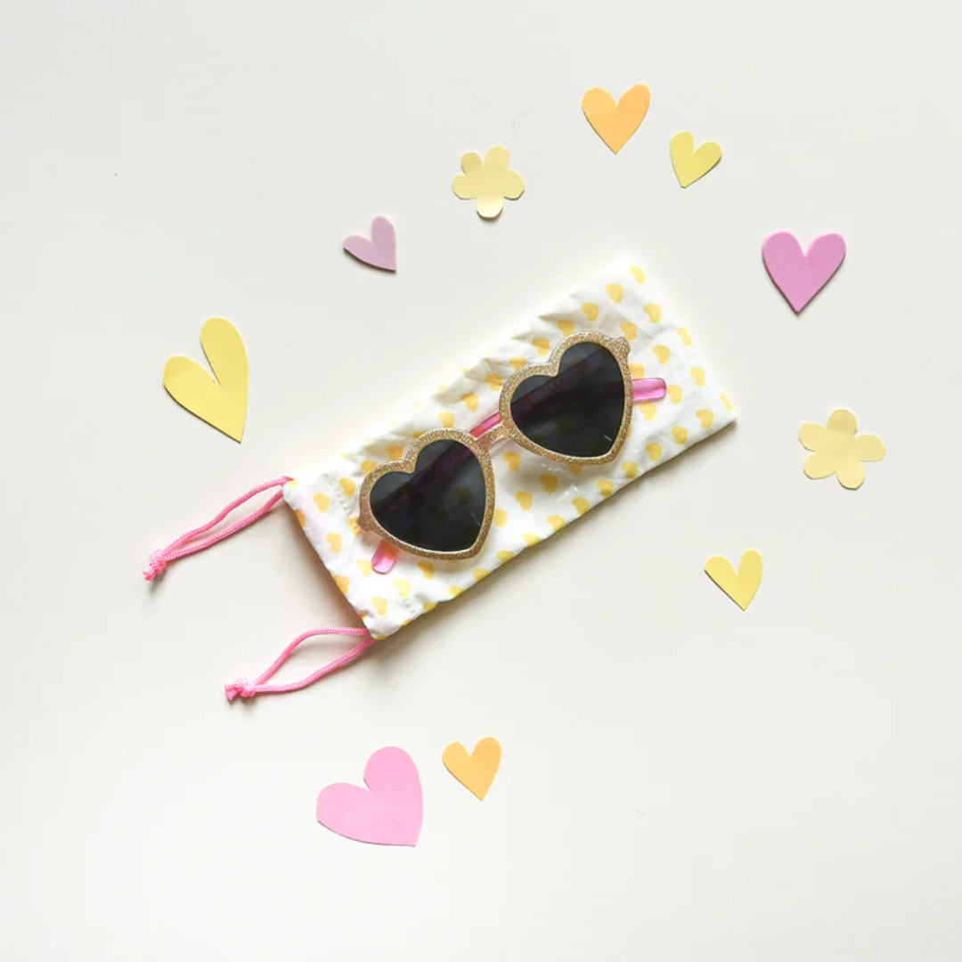 Glitter Heart Sunglasses