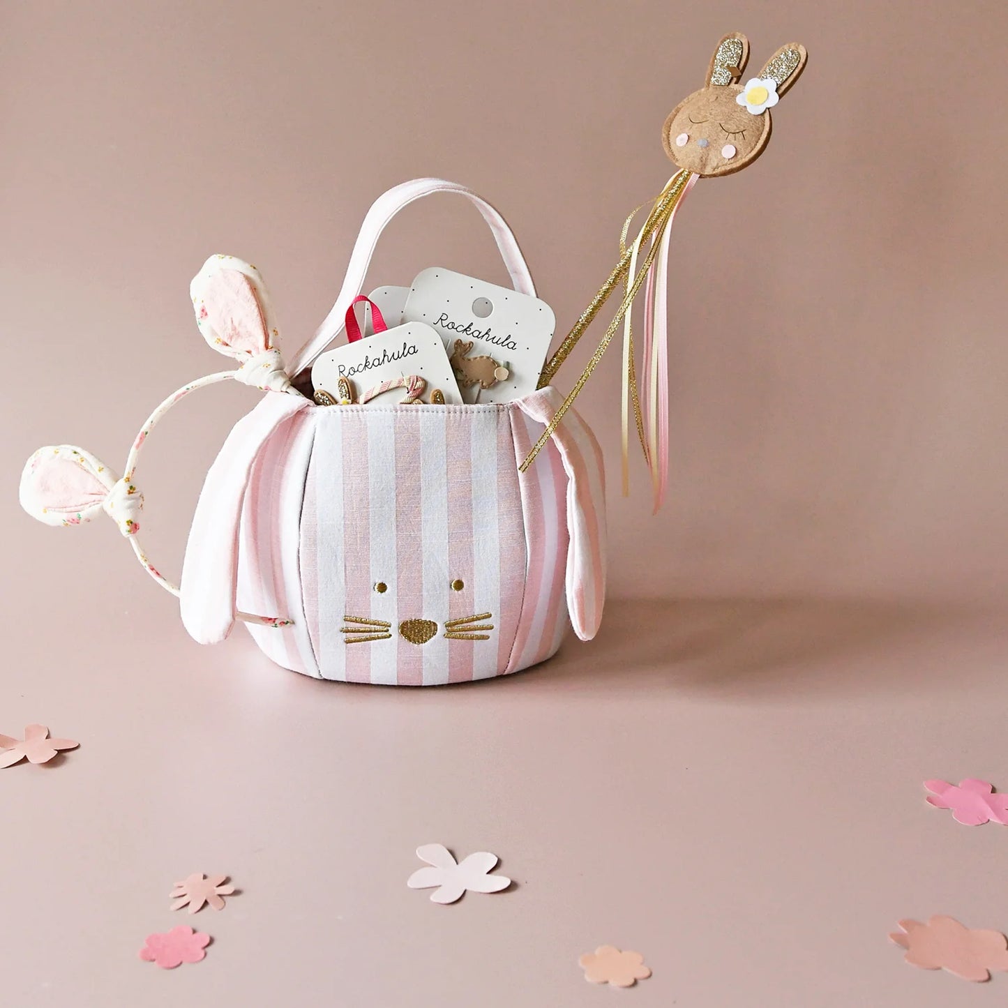 Stripy Bunny Bucket Bag