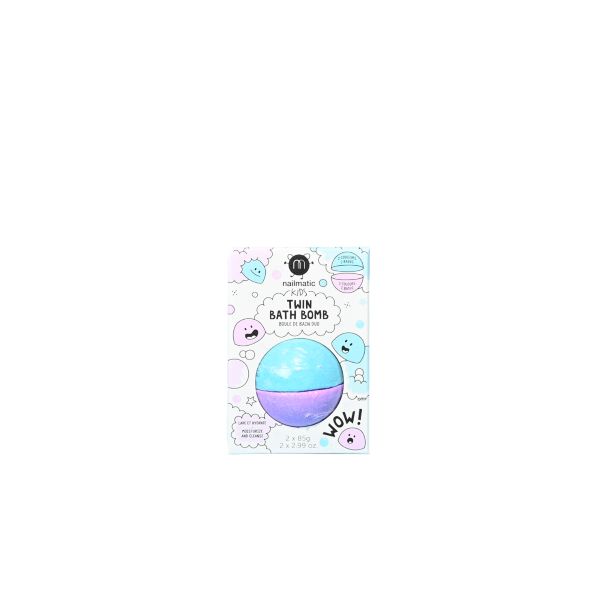 Twin Bath Bomb | Blue + Violet