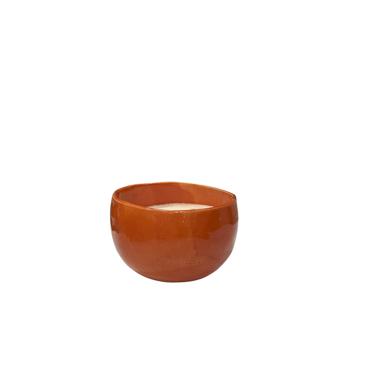 Vela Cerámica Minimal Huevo Teja