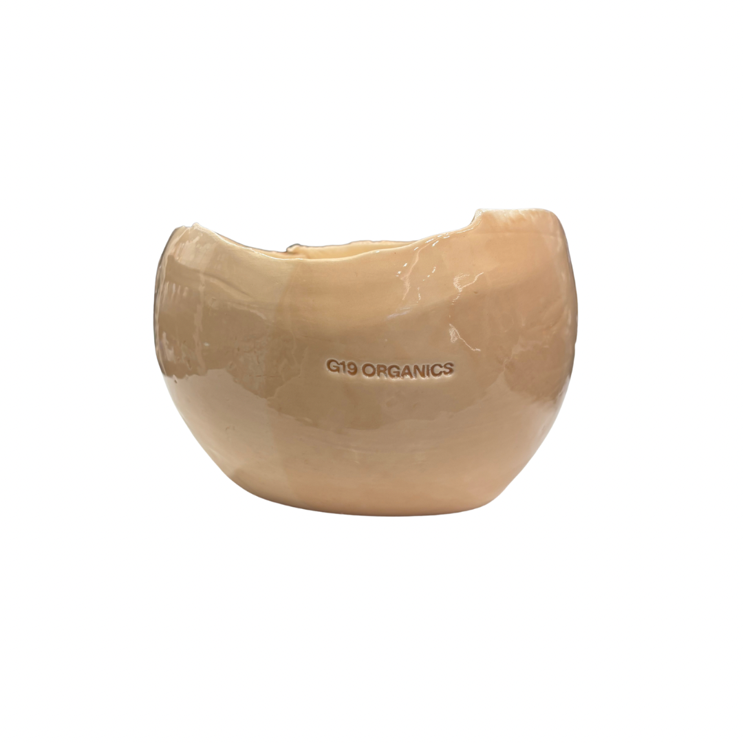 Vela Cerámica Huevo Nude