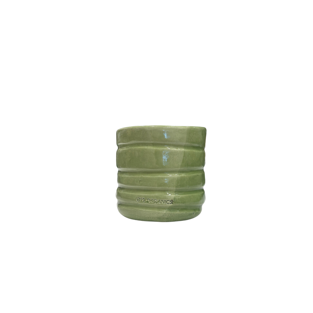 Ceramic Candle XL Red Glass