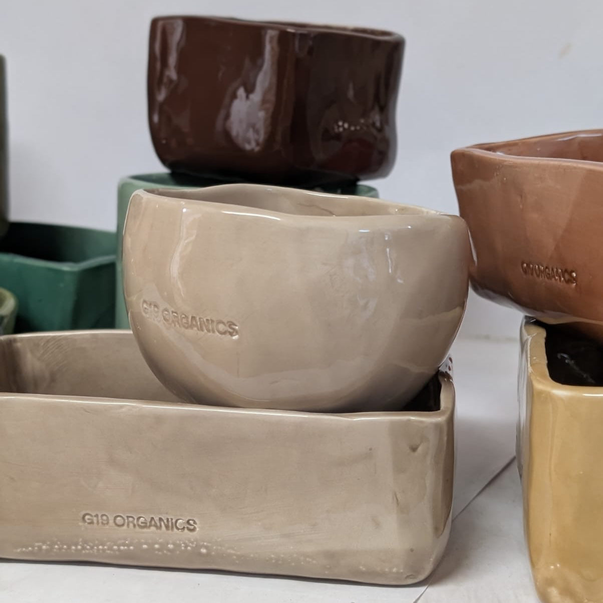 Vela Cerámica Minimal Cuenco Mostaza