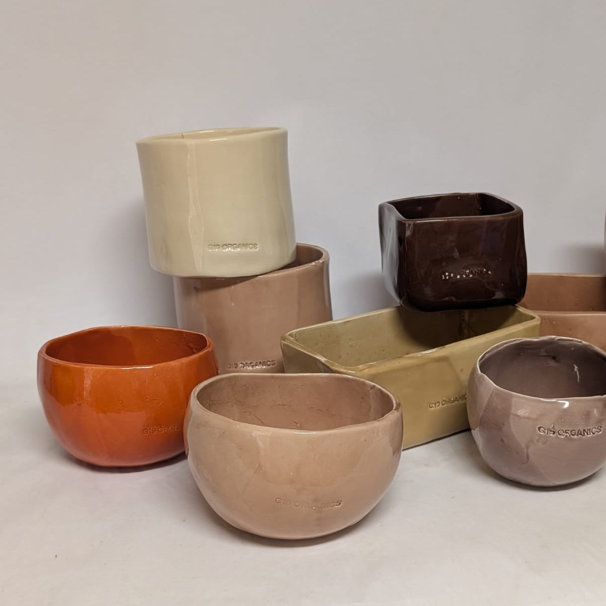 Vela Cerámica Minimal Huevo Nude