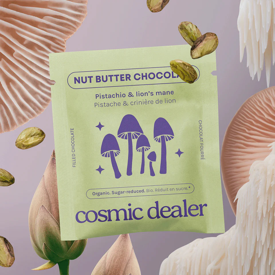 Pistachio & Lion's Mane Chocolate Snack