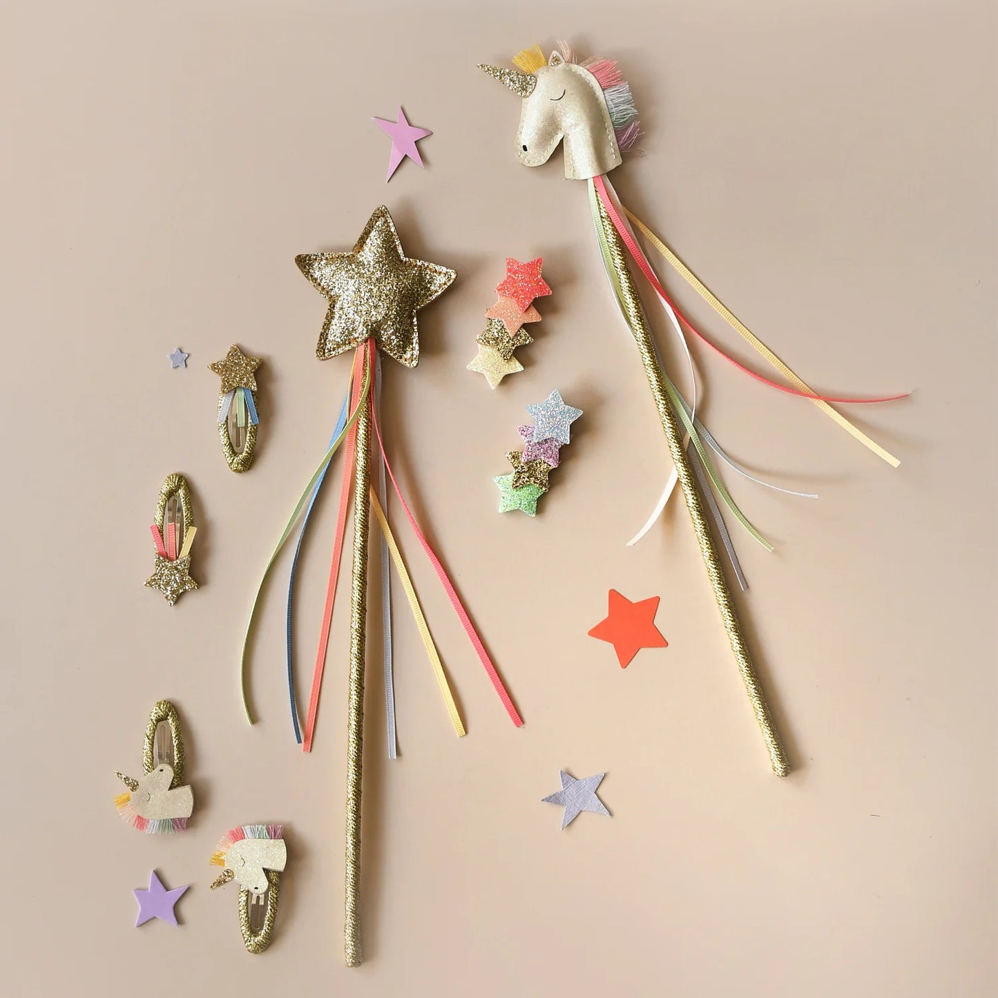 Varita Pink Glitter Star