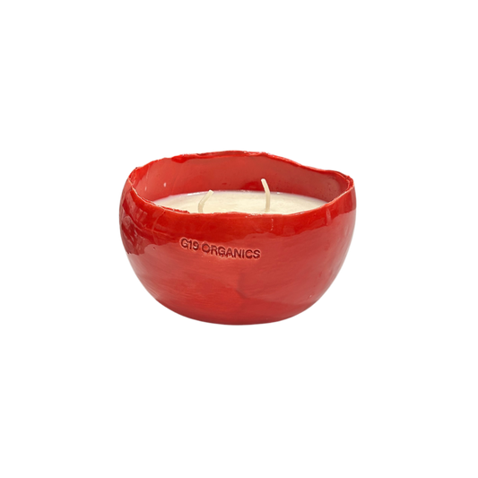 Vela Cerámica Huevo Rojo