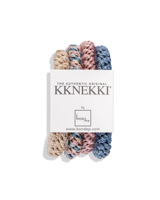 Kknekki Rubber Bands Scrunchie pack green&amp;blue
