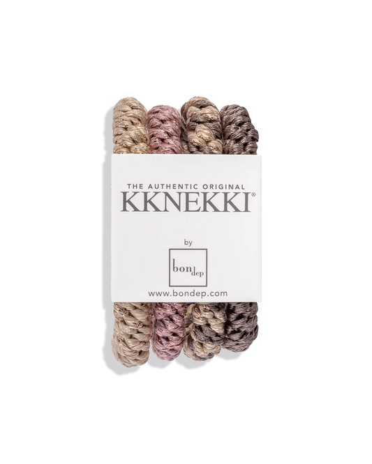 Kknekki Rubber Bands Scrunchie pack green&amp;blue