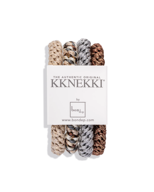 Kknekki Rubber Bands Scrunchie pack green&amp;blue