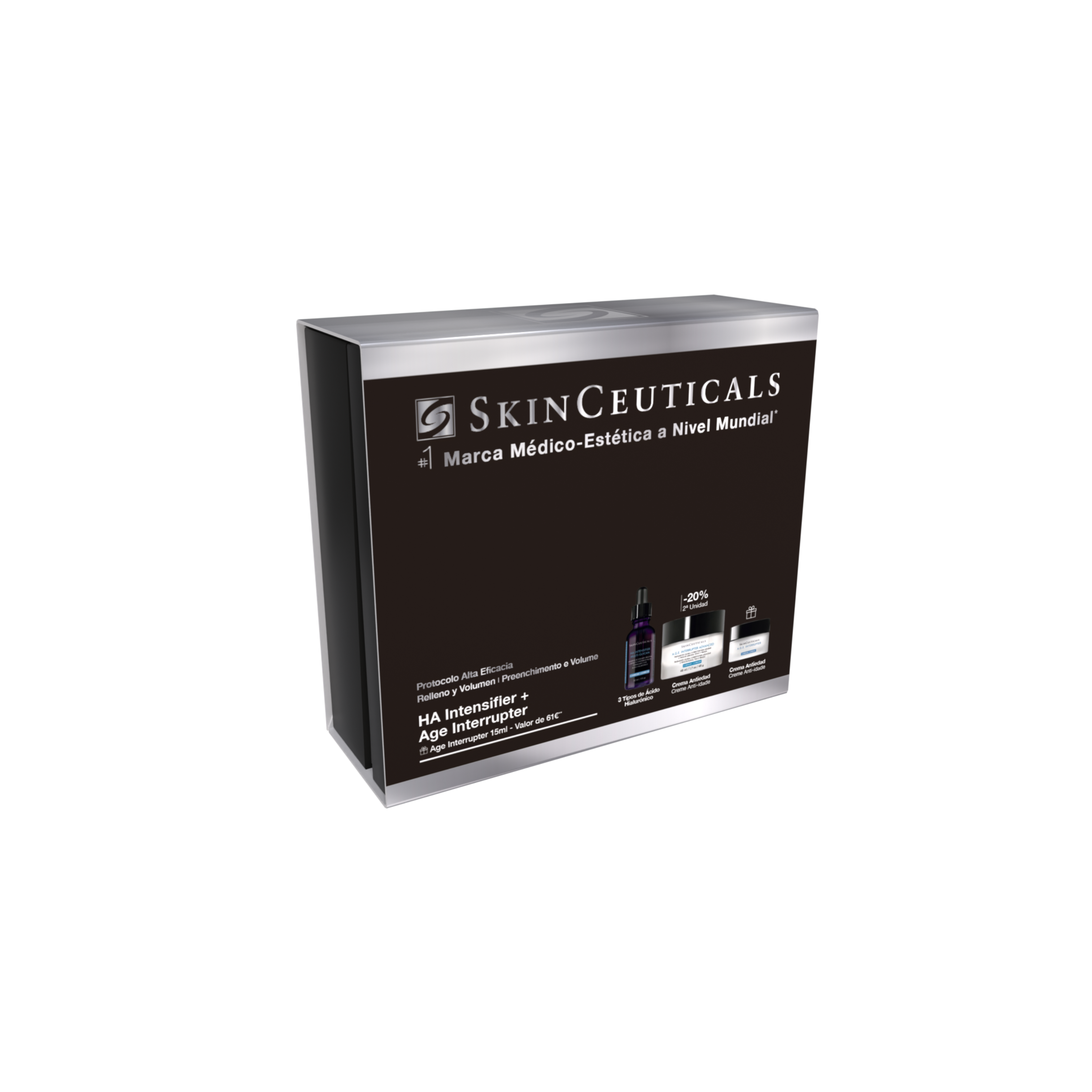 Cofre HA Intensifier Multi-Glycan y Age Interrupter Advanced Crema | + Regalo Age Interrupter Advanced Crema