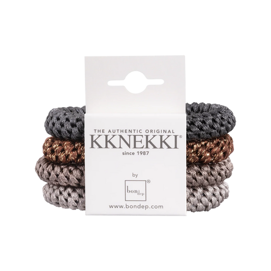 Kknekki Rubber Bands Scrunchie pack green&amp;blue