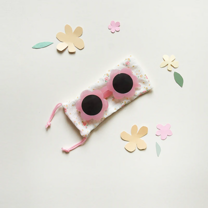 Spotty Flower Sunglasses Pink