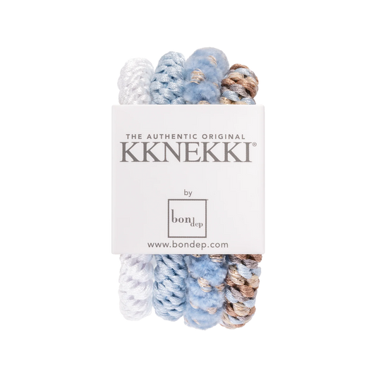 Kknekki Rubber Bands Scrunchie pack green&amp;blue