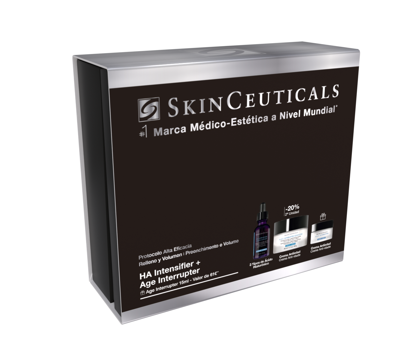 Cofre HA Intensifier Multi-Glycan y Age Interrupter Advanced Crema | + Regalo Age Interrupter Advanced Crema