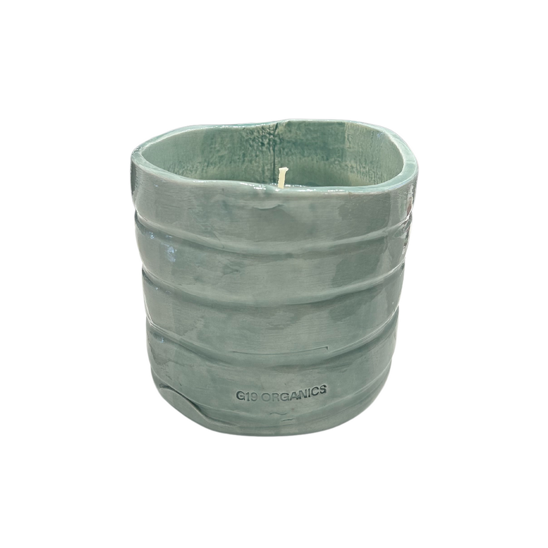 Ceramic Candle Glass XL Blue