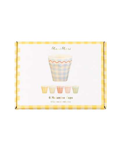Gingham 6 Tacitas