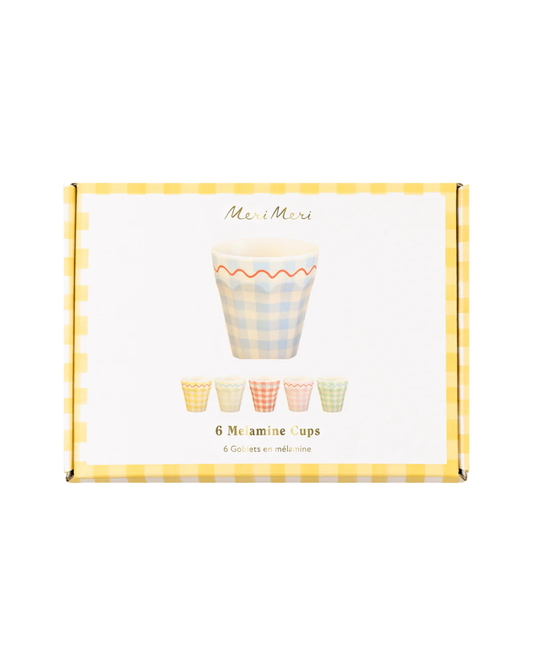 Gingham 6 Tacitas