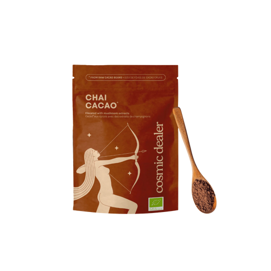 'Floating on a chai high' herbal tea bag