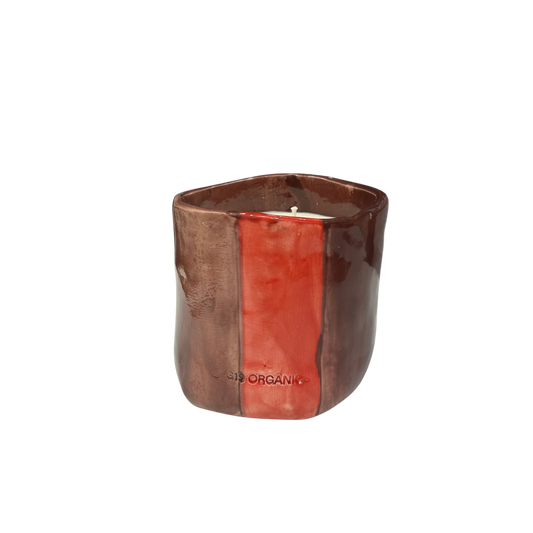 Turquoise XL Ceramic Glass Candle