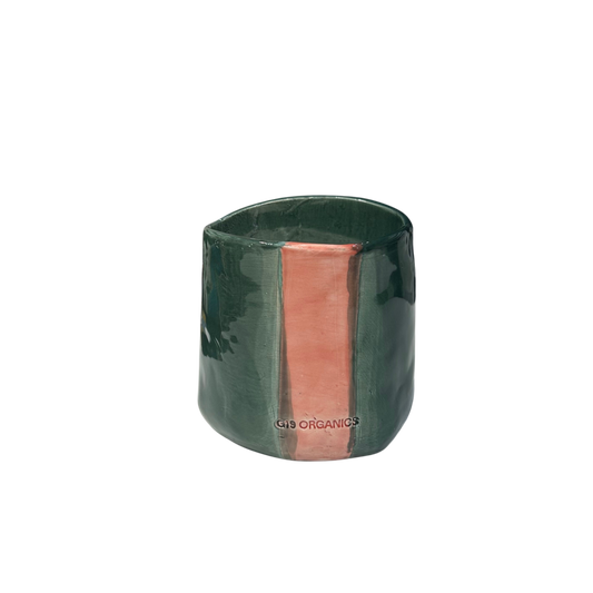 Turquoise XL Ceramic Glass Candle