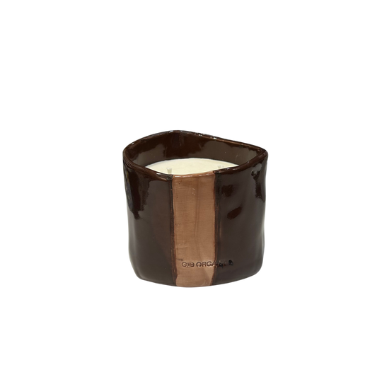 Turquoise XL Ceramic Glass Candle