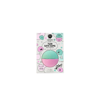 Twin Bath Bomb | Pink & Lagoon Green