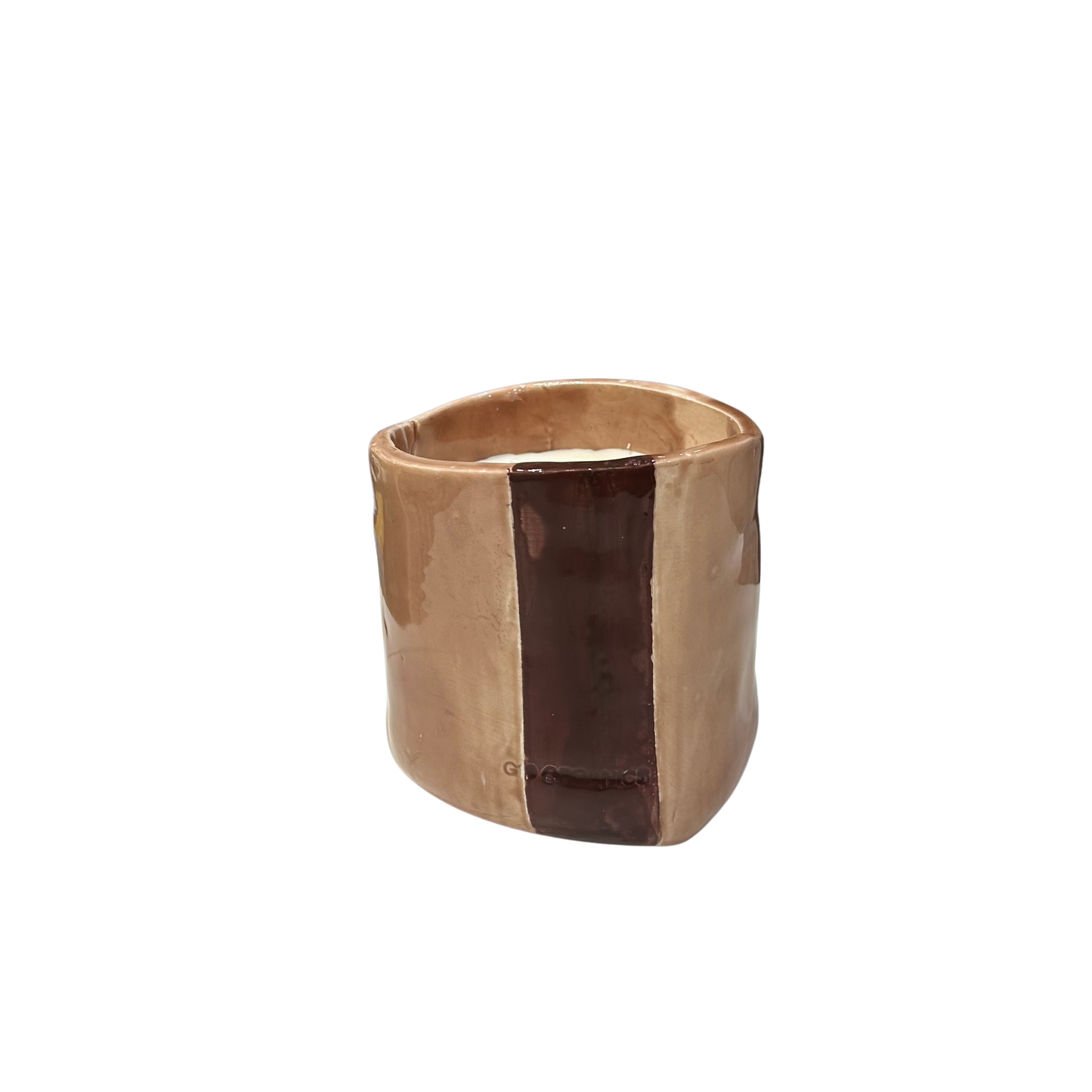 Turquoise XL Ceramic Glass Candle