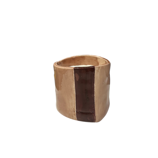 Turquoise XL Ceramic Glass Candle