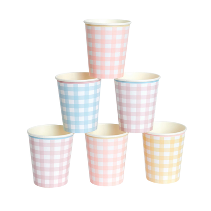 Gingham 6 Tacitas