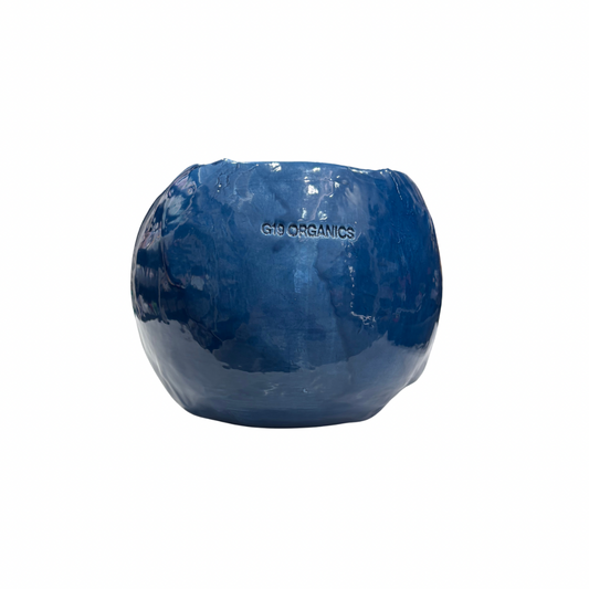 Vela Cerámica Huevo Azul Oscuro