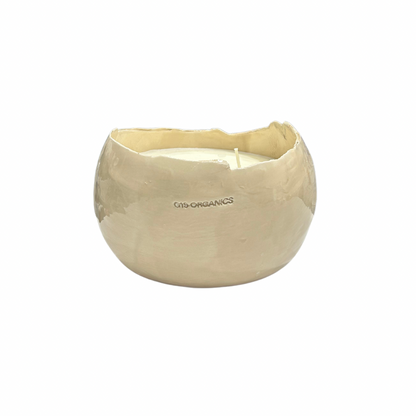 Large Red Egg Ceramic Candle