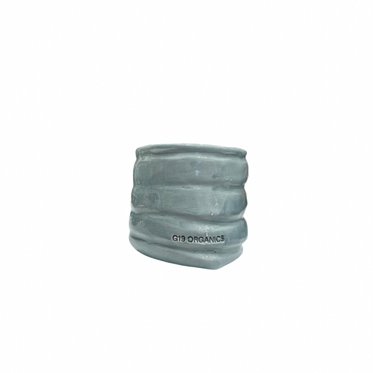 Ceramic Candle Glass Mustard