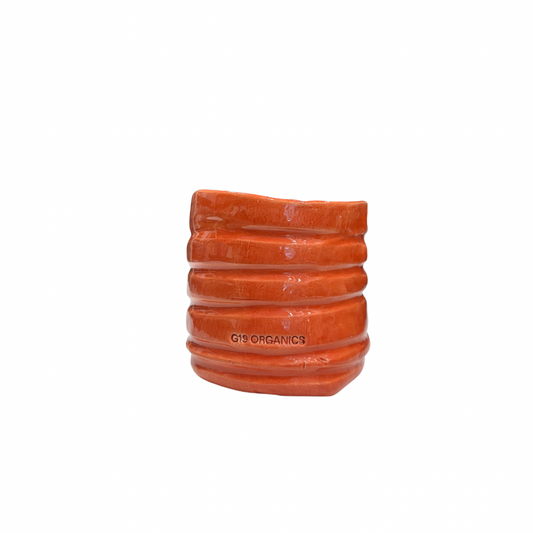 Vela Cerámica Vaso Relieve Teja