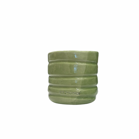 Ceramic Candle XL Red Glass
