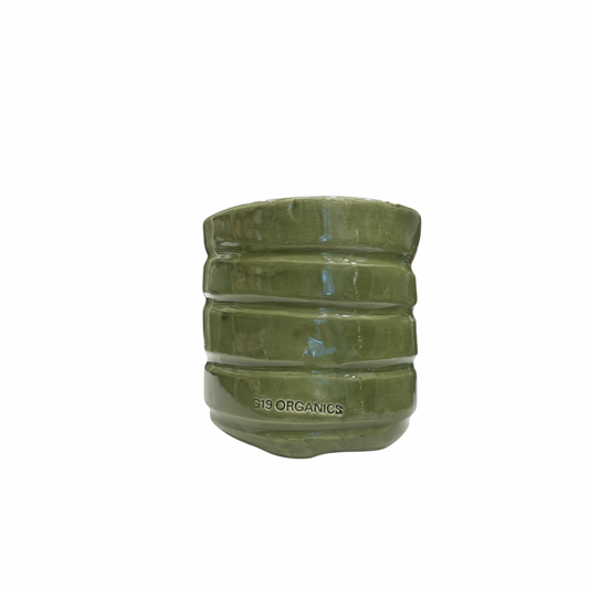 Ceramic Candle Glass Mustard