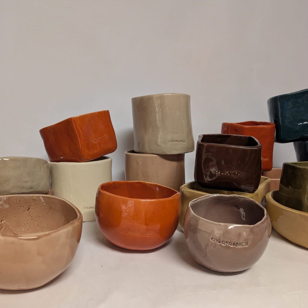 Vela Cerámica Minimal Rectángulo Verde Agua