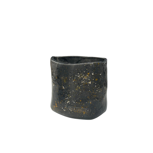 Vela Cerámica Chispas Vaso Antracita