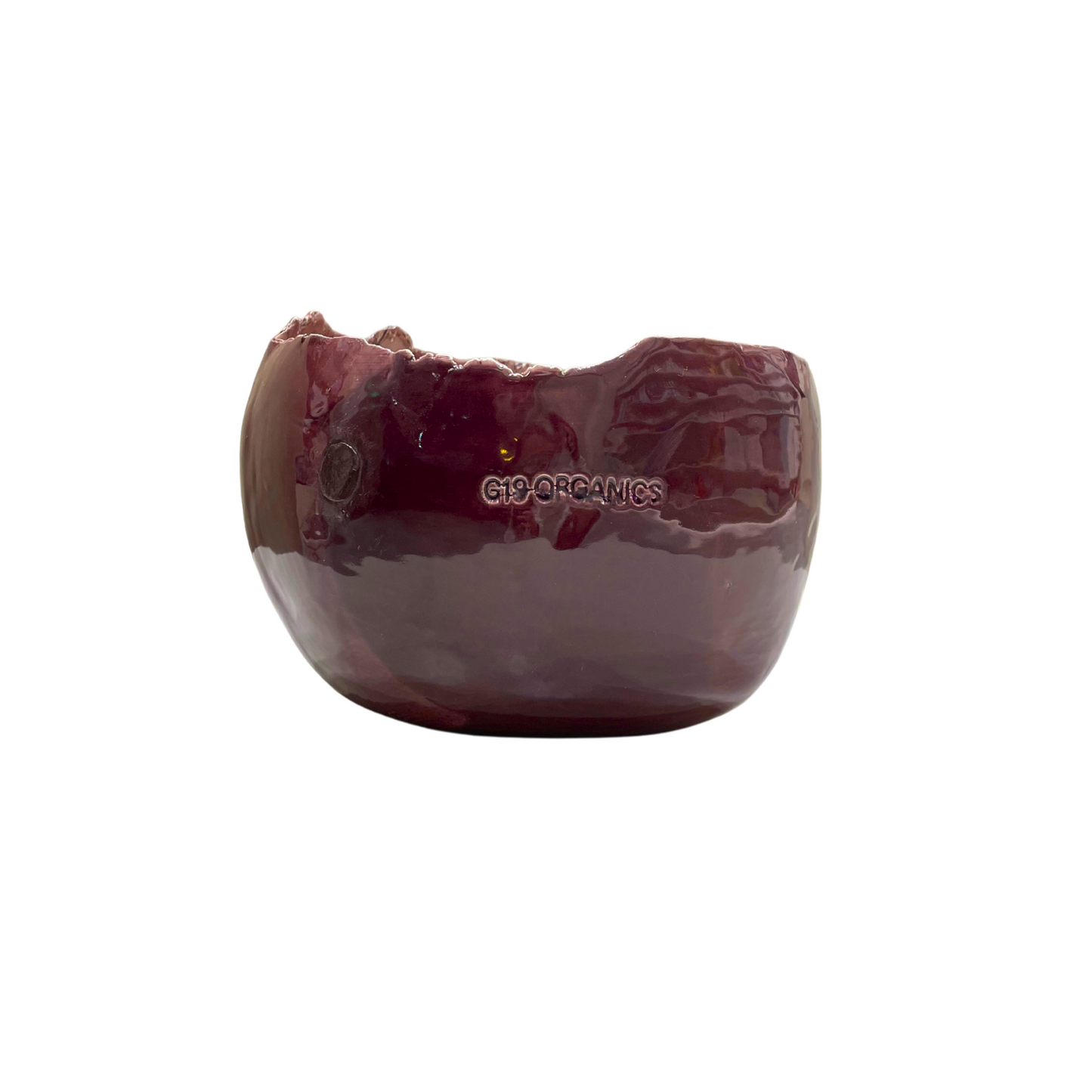 Large Red Egg Ceramic Candle