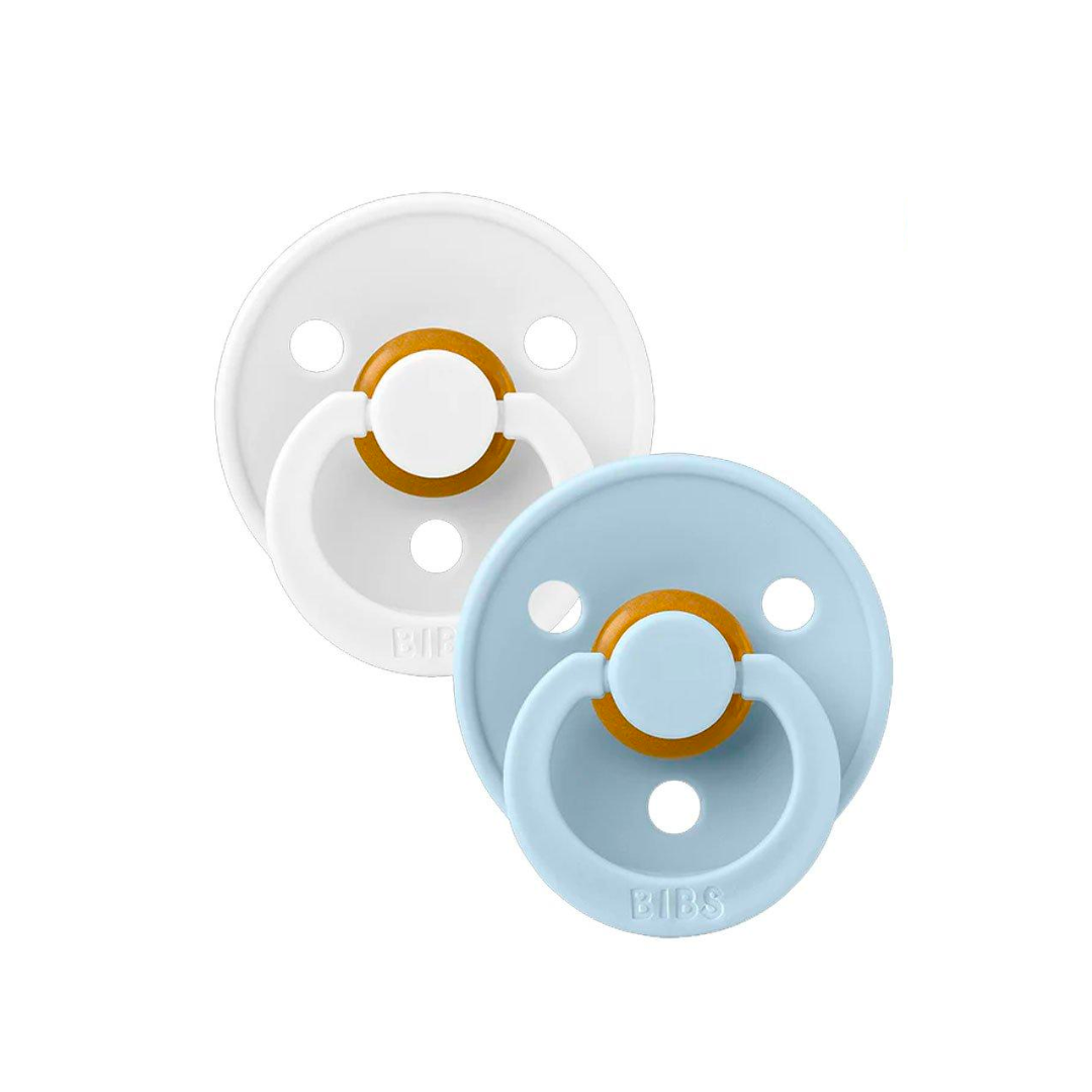 Baby White Pacifiers | Baby Blue