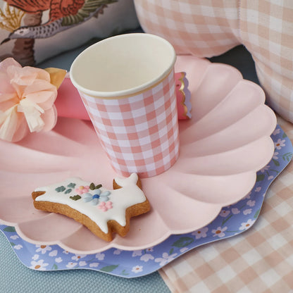 Gingham 6 Tacitas