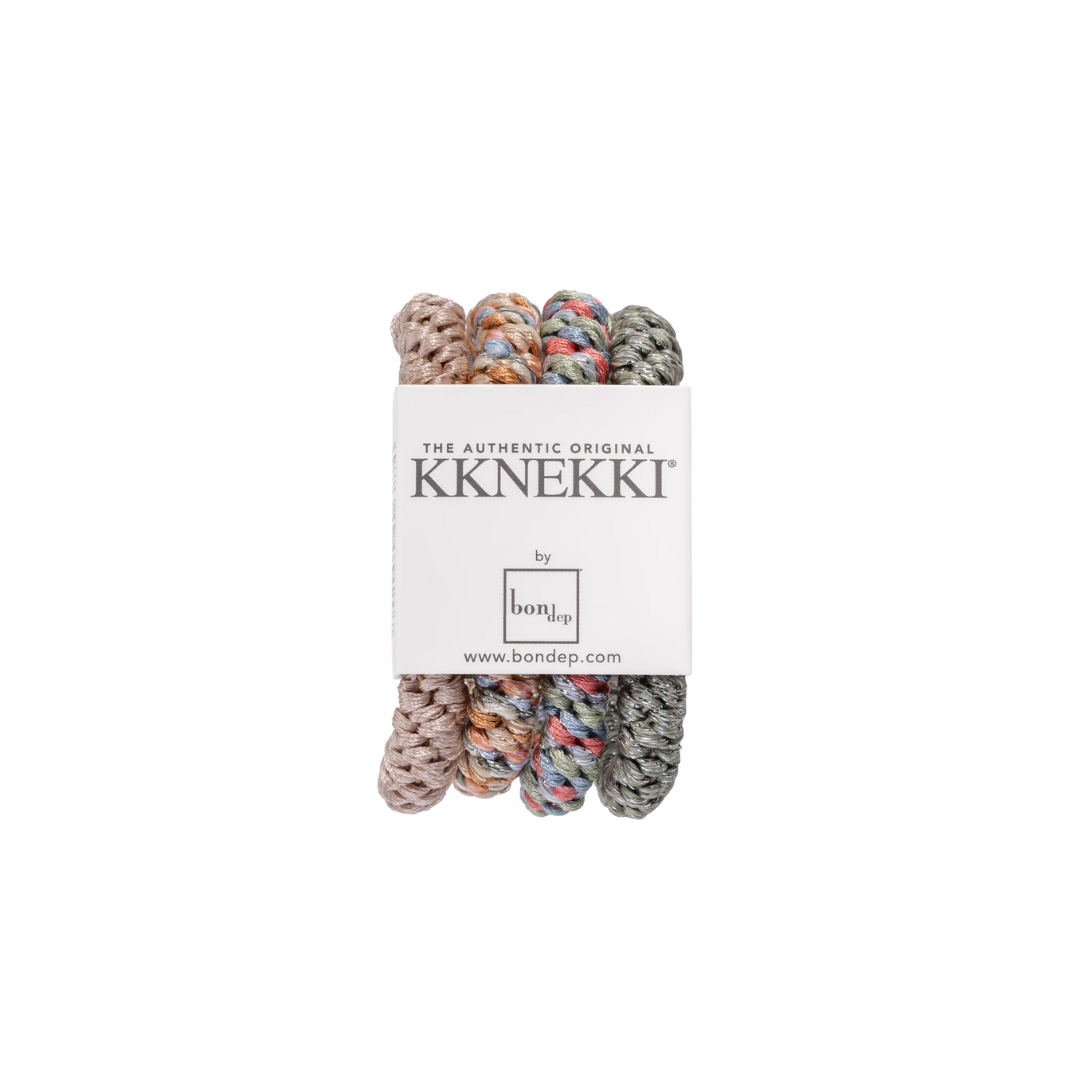 Kknekki Rubber Bands Scrunchie pack green&amp;amp;blue