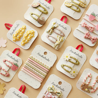 Petal Twisty Bow Clips