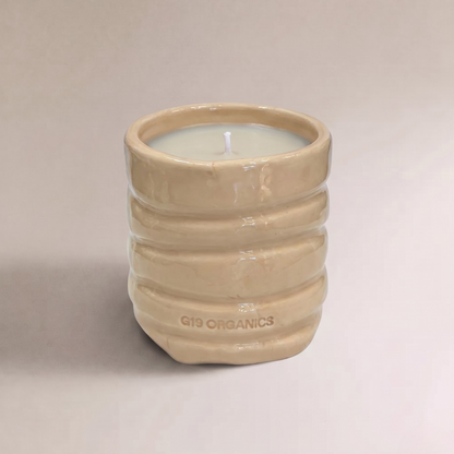 Turquoise XL Ceramic Glass Candle