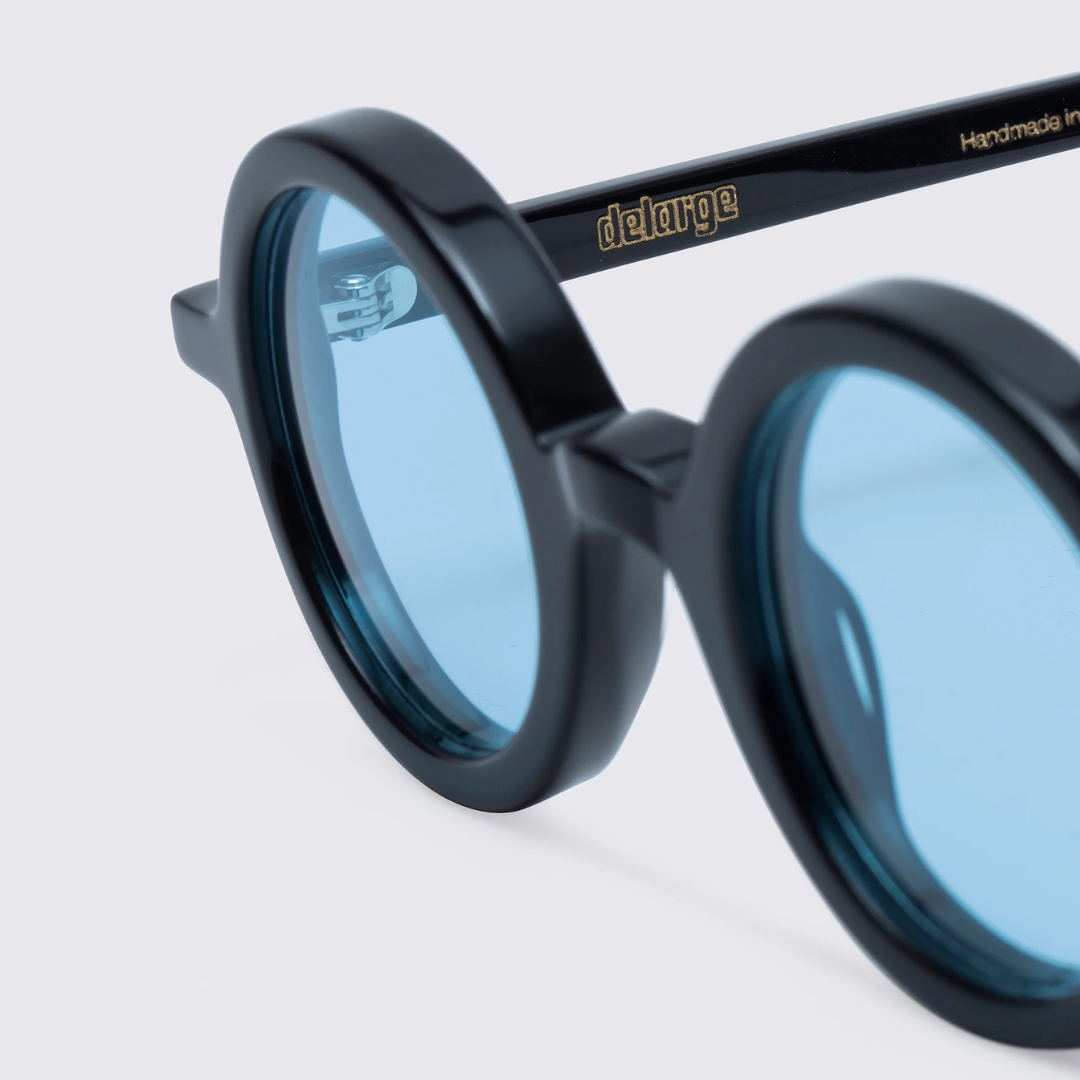 Rongle Black Sunglasses - Blue