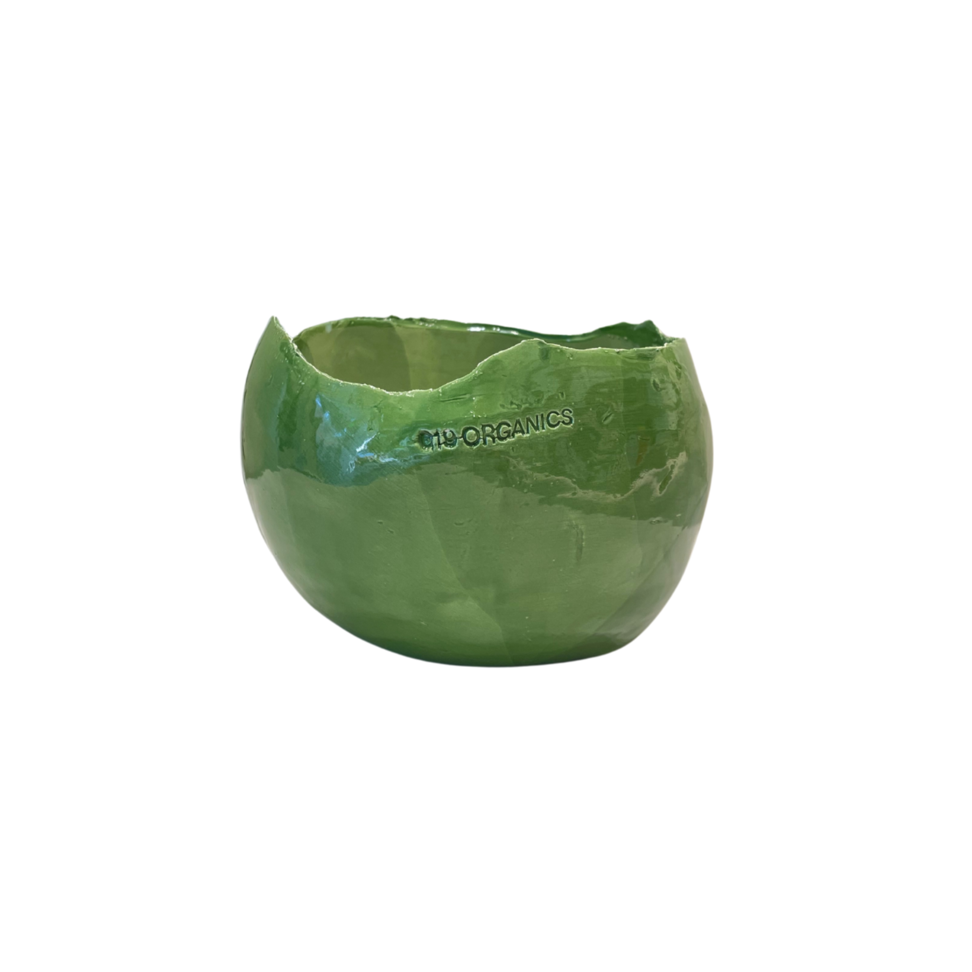 Large Green Egg Ceramic Candle