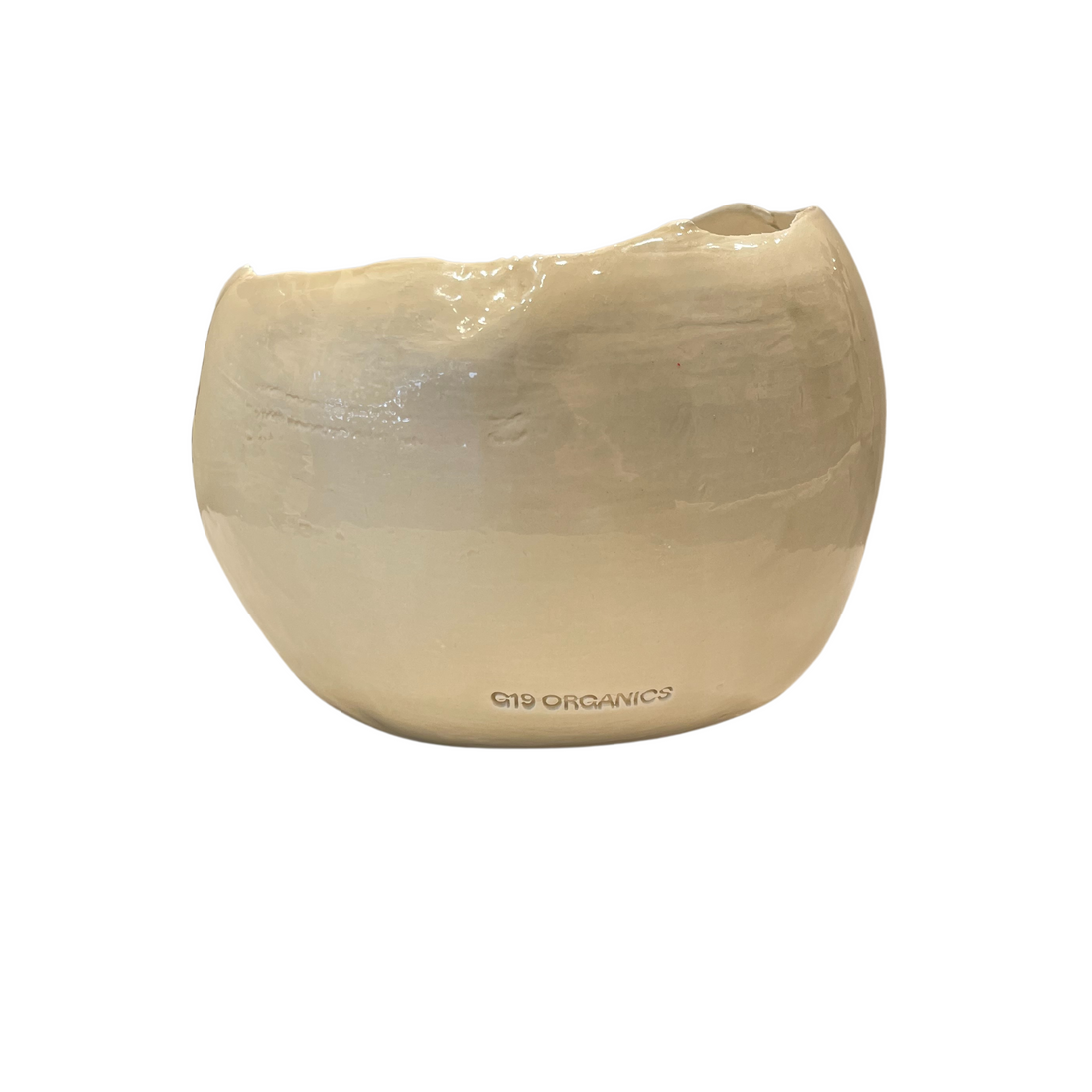 Ceramic Egg Candle XL Beige